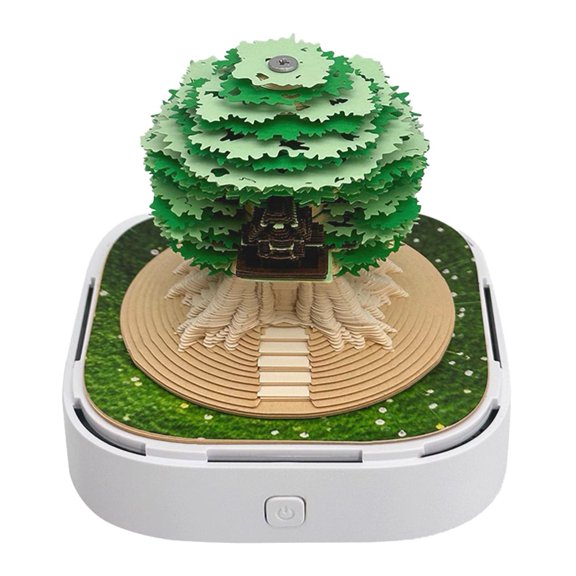 3D Desk Calendar 2025,Time Piece Calendar 2025,Funny Tree House Weekly Calendar 3D Paper Art Notepad,3D Art Desk Calendar Memo Pad,DIY Paper Carving Art Sticky Note Desktop Decoration E6X8