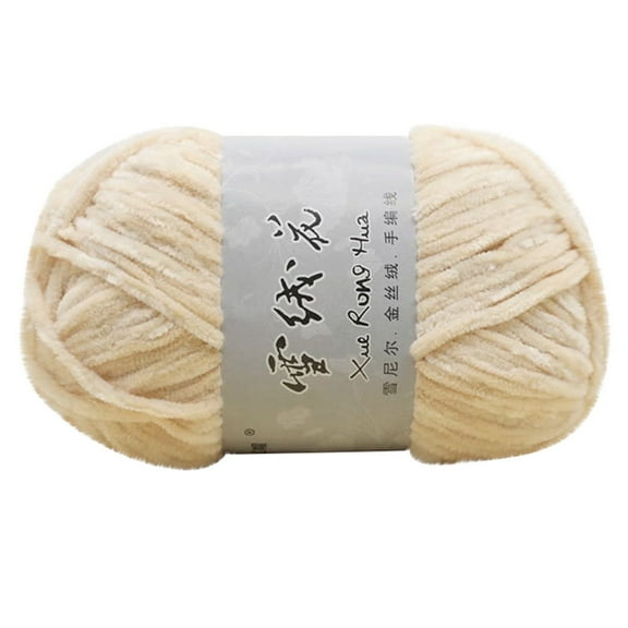 HHGBAD Velvet Medium Thick Wool Thread, Soft Durable Yarn, Versatile DIY Crafting Supplies, Perfect for Sweaters, Scarves, Hats, Gloves, 180m Length, 59ft