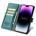 thumbnail image 6 of Allytechgroup Flip Wallet Case for iPhone 16, with Credit Card Slots, Magnetic Clasp, Slim Thin RFID Blocking Premium PU Leather Shockproof Kickstand Cover Case for Women Men, Green, 6 of 7