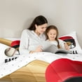 thumbnail image 5 of Homewish Sport Baseball 3 Pieces Queen Comforter Set For Children Teens Adults,Ball Gamer Ultra Soft Bedding Sets,Sport Theme Bedding Comforter Set,Ultra Soft Home Decor,Reversible, 5 of 8