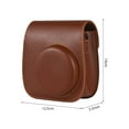 thumbnail image 2 of Instant Camera Storage Case Camera Bag PU Leather Magnetic Buckle with Shoulder Strap Compatible with Fujifilm Instax Mini 12/11/9/8, 2 of 6