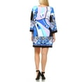 thumbnail image 3 of Women's Plus Size Abstract Wave Bell Sleeve Dress, 3 of 4