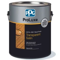1 gal ProLuxe SIK44078 Natural Premium Deck Exterior High Performance Wood Finish, Transparent Satin