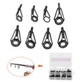 thumbnail image 4 of Tip Line Guide, 8 Sizes Fishing Rod Guides, Corrosion- Fishing Rod Tips Fishing Line Guide  Sturdy Sea for Leisure Fishing Stream, 4 of 8