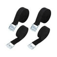thumbnail image 1 of keepw 4 Pcs Boucle à Pression pour Bagages Sangle de Toit Cargo Corde à Cliquet pour Maison Voyage en Plein Air 2m 5m, 1 of 6
