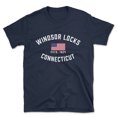 thumbnail image 1 of Windsor Locks Connecticut Patriot Men's Cotton T-Shirt, 1 of 1
