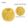 thumbnail image 2 of Unique Bargains Twine Packing String Wrapping Cotton Twine 75M Yellow Rope for Gift Wrapping Twine, Pack of 2, 2 of 7