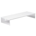 thumbnail image 1 of Cal Mil 3586-3-15 Rectangular Acrylic Riser, Clear & White - 20 x 7 x 3 in., 1 of 1