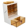 thumbnail image 5 of UPGRATOR Desktop Supply Organizer White Tea Color 1Pcs 8.3x5.7x5.1in, 5 of 8