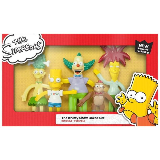 NJ Croce The Simpsons Krusty Show Bendable Figures Set - Walmart.com - Walmart.com