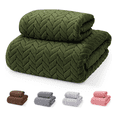 thumbnail image 4 of 2pcs toalla baño completo grande Malubero Verde, 4 of 5