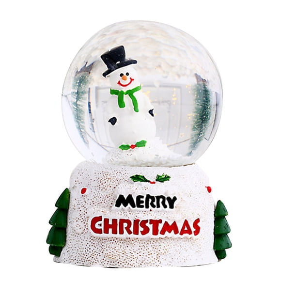 Boule de Cristal Lumineuse de Noël Lumière de Nuit Design Amusant Lilliputian Couleurs Vives Usages Multiples Boule de Verre Anglaise Ornements