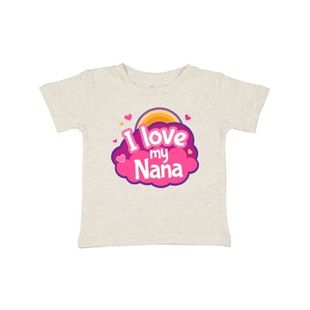 

Inktastic I Love My Nana Grandchild Gift Baby Girl T-Shirt
