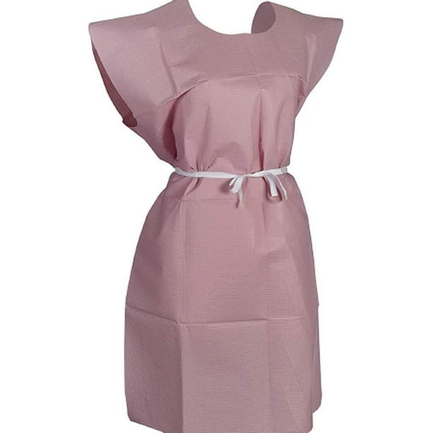 Patient Exam Gowns. Pack of 50 Adult Disposable Gowns 30 x 42. Mauve
