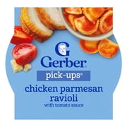 Gerber Pick-Ups Chicken and Parmesan Cheese Ravioli in Tomato Sauce Toddler Meals, 4.5 Oz Tray