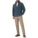 thumbnail image 2 of Chaqueta de felpa inspiradora para hombres, abrigo de invierno, con cuello alto, cremallera, suave, en color gris, 2 of 5