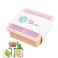 thumbnail image 2 of Vikakiooze Silicone Ice Tray Bar Pudding Jelly Chocolate Making Mold 4 Ice Cubes With Lid, 2 of 5