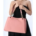 thumbnail image 3 of Michael Kors Women's Leather Triple Gusset Shoulder Bag Pink, 3 of 10