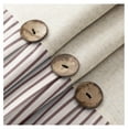 thumbnail image 2 of Farmhouse Shower Curtain, Linen and Cotton Woven Fabric, Rustic Style Brown Striped, 72" L x 60" W, Perfect for Country Bathroom Decor, 2 of 7