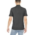 thumbnail image 6 of Stretch Is Comfort Men's Poly Spandex Short Sleeve Mock Neck | Adult Small- 5x, 6 of 6