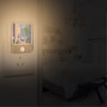 thumbnail image 2 of Yayeee 2-Pack Plug in LED Night Lights with Light Sensors Motion Detectors, Purple Window, 2 of 7