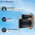thumbnail image 5 of 2 Fiber Indoor Outdoor Fiber Optic Cable, Multimode 62.5/125 Black, Riser Rated, Spool, 1000 Foot, 5 of 7
