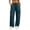 Navy plus size cargo pants with pockets a1, variant on Cagogo Women Plus Size Cargo Wide Leg Drawstring Loose Pants with Pockets Casual Streetwear Long Trousers Elastic Waist Summer Lounge Pants, Navy 3XL