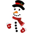 thumbnail image 2 of Juego de 16 imanes para nevera con diseño de muñeco de nieve, lindos y divertidos imanes para nevera, decoraciones navideñas para nevera, puerta de metal, garaje, gabinetes de oficina (grande), 2 of 8