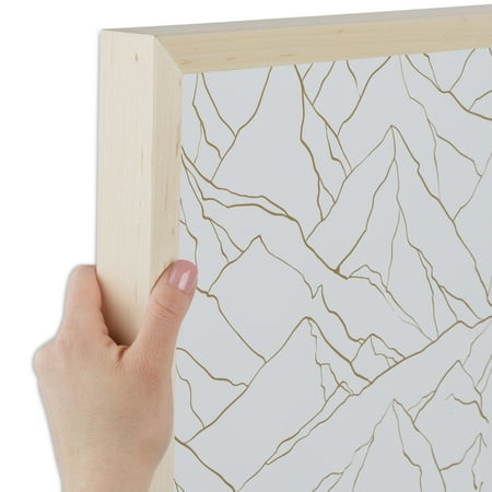 ArtToFrames 7x22 inch Clear Stain Picture Frame, White Wood Poster Frame (4113)