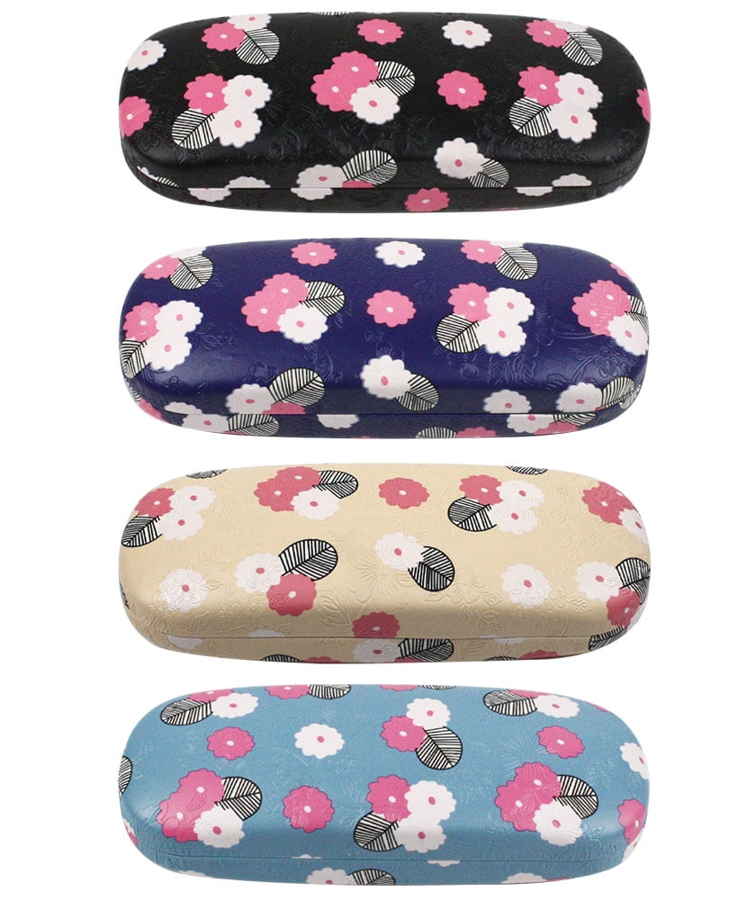 [4 PACK / 3 PACK], JAVOedge Printed Pattern Durable Hard Clamshell