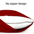 thumbnail image 3 of Flxxie Silky Satin Pillowcase Set of 2 Envelope Closure, Standard, 20" x 26", Red, 3 of 7
