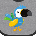 thumbnail image 4 of Inktastic Colorful Parrot, Tropical Parrot, Cute Parrot Boys or Girls Baby Bib, 4 of 4