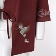 thumbnail image 5 of Mens Embroidery Style National Style Retro Hanfu Japanese Loose Cardigan Coat, 5 of 7
