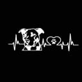 thumbnail image 2 of Walbest Car Auto Personality Pitbull Love Pattern Decal Car Sticker Decoration Universal, 2 of 7