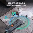 LOPNGLNG Rechargeable Ultrasonic 10M Dog Repeller with Highlight LED