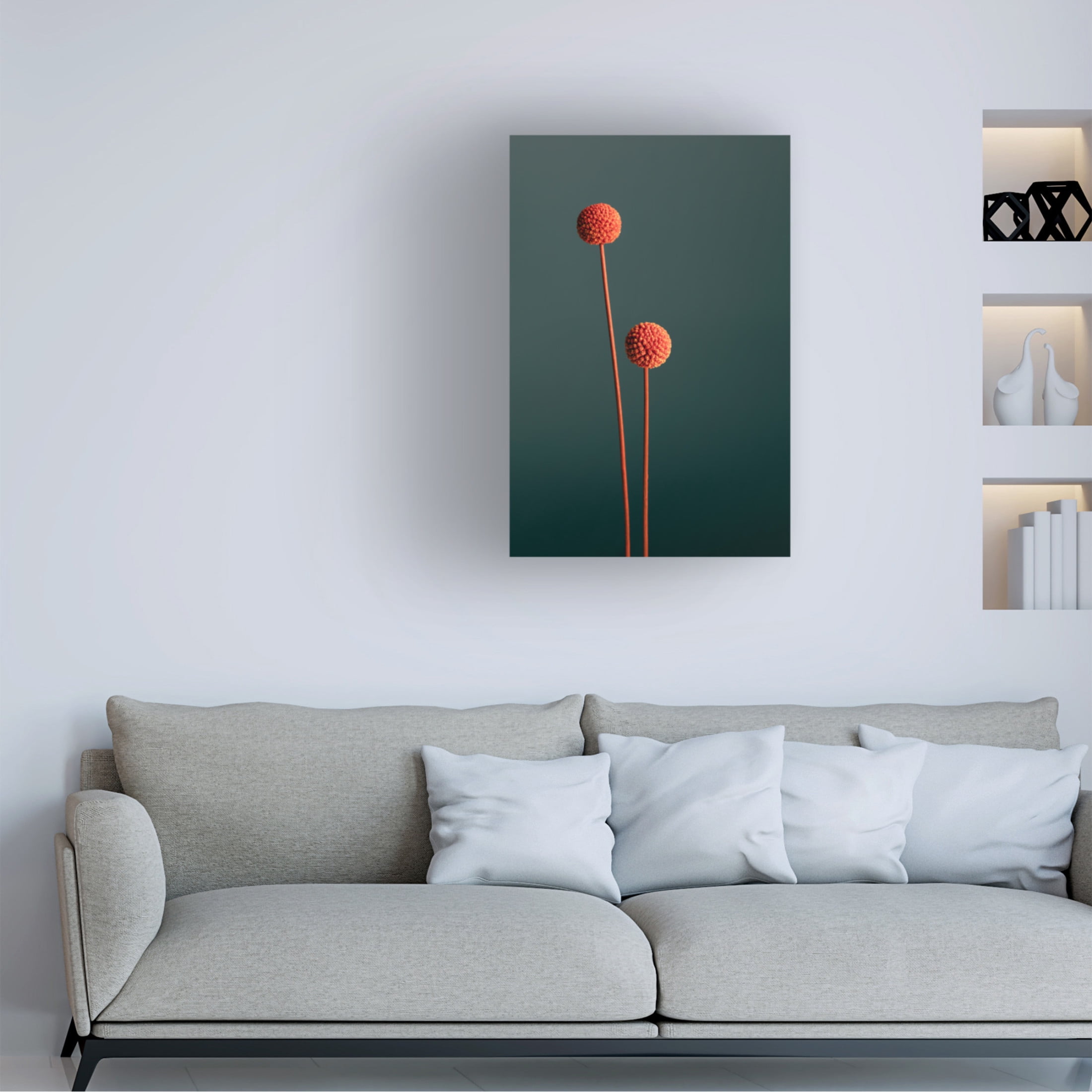 Trademark Fine Art Pictufy Studio Orange Seed Capsules Canvas Wall Art
