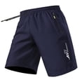 thumbnail image 4 of Delconic Mens Athletic Shorts Running Shorts Quick Dry Workout Shorts 7"/ 9" Lightweight Gym Basketball Shorts Zipper Pockets Dark Blue S, 4 of 4