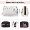 thumbnail image 5 of Easygdp Dandelion Blowing In The Wind Leather Makeup Bag Zipper Pouch Travel Cosmetic Organizer for Women and Girls, Make up Bag with Zipper, 5 of 8