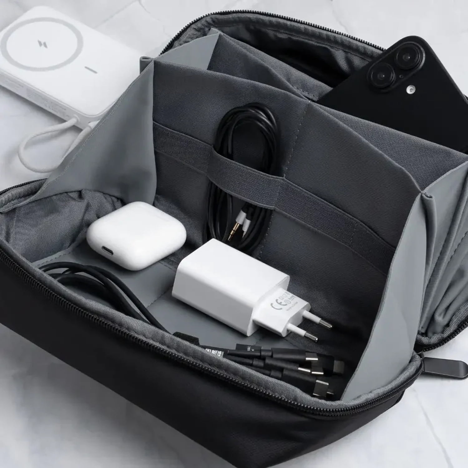 Scapade AirCase 9-Compartment Tech Travel Organizer, S-TORG