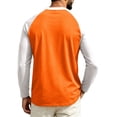 thumbnail image 5 of UDAUDU Mens Crewneck Tops Raglan Block Casual Soft Long Sleeve Tee Breathable Business Office Blouses XL, 5 of 5