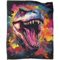 thumbnail image 1 of Fleece Throw Blanket Dinosaurs Printed Blanket Luxurious Warm And Cozy For All, 1 of 7