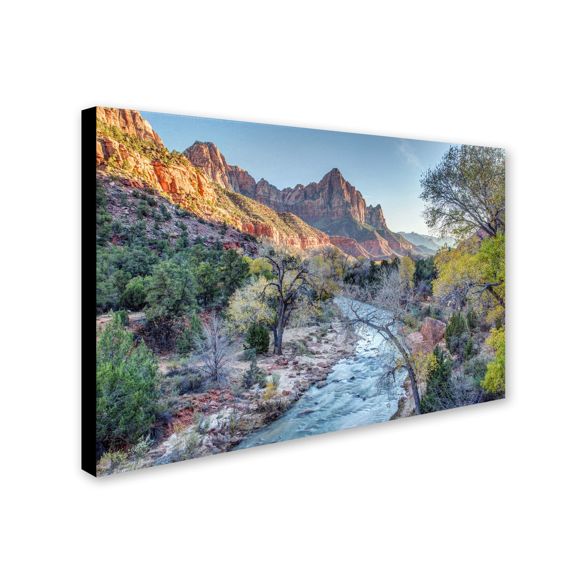 Trademark Fine Art "Zion Watchman" Canvas Art by Pierre Leclerc