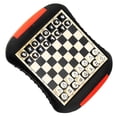 thumbnail image 4 of Patrón Damas magnéticas Tablero de ajedrez Juego de ajedrez Juego de de viaje Rompecabezas Kits de entretenimiento para fi Baoblaze Juguete internacional de ajedrez, 4 of 8