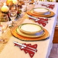 thumbnail image 3 of 4pcs Christmas Tree Cutlery Bag, Cutlery Bag Cutlery Holder, Unique Exquisite Cutlery Holder Organizer Best For Party Table, Christmas Dinner Decorati, 3 of 5