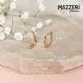 thumbnail image 5 of Mazzeri 14k Solid Gold Huggie Hoop Earrings for Women, 2.5mm Wide with Hinged Closure, Hypoallergenic, – Flat Polished Gold Huggie Earrings 14k Real Gold For Women and Men, 5 of 7