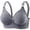 Grey, variant on Full Coverage Wireless T Shirt Bra for Everyday Comfort and Support – Seamless Underwear for Large Four-Hook Front Closure Ideal for Home and Leisure, 44, Pink