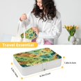 thumbnail image 5 of Landscape Portable PU Leather Travel Jewelry Display Case Organizer Box, 5 of 6