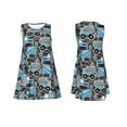 thumbnail image 7 of KLL Blue Excavator Pattern Womens Summer Dresses 2025,Loose Round Neck Sleeveless Sundresses Tank Dresses with Pockets, 7 of 7