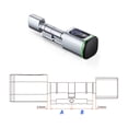 thumbnail image 1 of Door Lock, Tuya Smart Lock Cylinder Fingerprint Card Key App Remote Control Lock Core Home Old Door Replacement ,Easy to Install, 1 of 7