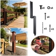 thumbnail image 1 of BotaniNest Fence Post High Strength Metal Fence Post Support Equipped With Nail Drill Bits Suitable For Garden Ground Posts For Repairing Damaged Or Broken Doors, 1 of 7